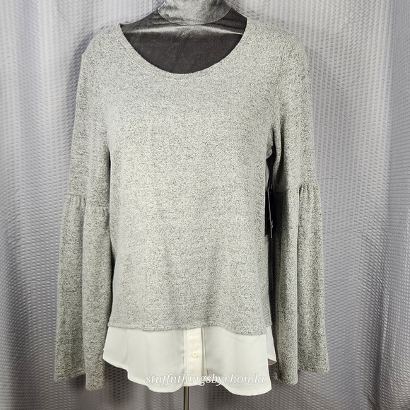 Simply Vera Vera Wang Sweaters - NWT Simply Vera ~‎ Vera Wang Women's Long Sleeve Pullover Sweater Shirt Size XS